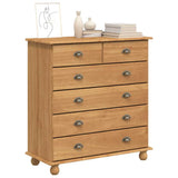 Chest of Drawer ASKIM Brown 91 x 40 x 95.5 cm Solid Pine Wood 4105418