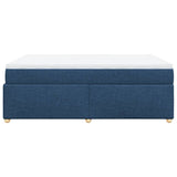 Box Spring Bed with Mattress Blue 140x200 cm Fabric 3285386