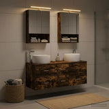 Bathroom Furniture Set 5 pcs Smoked Oak 3407043