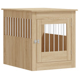 Dog Crate Furniture Sonoma Oak 64.5x80x71 cm Engineered Wood 838332