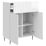 Sideboard High Gloss White 66 x 34.5 x 92 cm Engineered Wood 894409