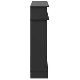 Fireplace Surround Black 102 x 26 x 100 cm Engineered Wood 8006643