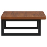 Basin Shelf Wall Mounted Steel and Solid Wood Oak 3302349
