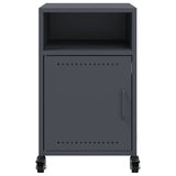 ZNTS Bedside Cabinets 2 pcs Anthracite 36x39x59 cm Steel 846721