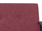 Armchair Wine Red 59 x 75 x 78 cm Fabric 42017693