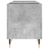Record Cabinet Concrete Grey 121x38x48 cm Engineered Wood 831672
