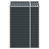 Garden Shed Anthracite Galvanised Steel 191x130x198 cm 3188253