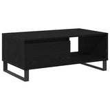 Coffee Table Black Oak 90 x 50 x 36.5 cm Engineered Wood 862963