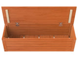Storage Box Wax Brown 89 x 36.5 x 33 cm Solid Pine Wood 865368