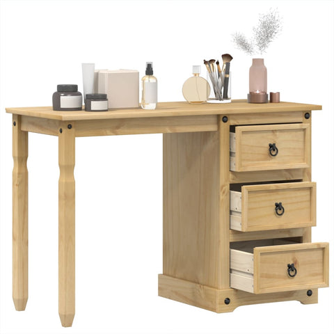 ZNTS Dressing Table Corona 110x50x75 cm Solid Wood Pine 4005685