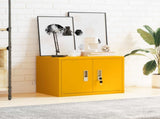 Storage Cabinet Mustard Yellow 60 x 40 x 40 cm Steel 891715