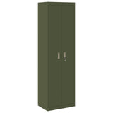 Storage Cabinet Olive Green 60 x 40 x200 cm Steel 3406206