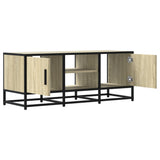 TV Cabinet Sonoma Oak 100x35x41 cm Engineered Wood and Metal 848835