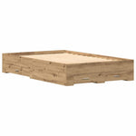 Bed Frame with Drawers Artisan oak 120 x 190 cm Engineered wood 3333979