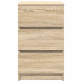 Bedside Cabinets with 3 Drawers 2 pcs Sonoma Oak 39x35x65 cm 861342