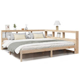 Bookcase Bed without Mattress 180x200 cm Solid Wood Pine 3324308