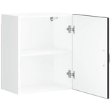 Kitchen Wall Cabinet Lucca Black Engineered Wood 853799