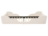 Toddler Bed 3ft Single with LED Headboard Light, Upholstered Kids Bed with Safety N606P434422W