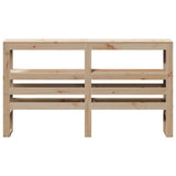 Headboard with Shelves 140 cm Solid Wood Pine 850884