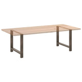 Dining Table Legs Natural Steel 2 pcs 90x cm Steel 4013319