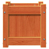 Garden Planters 2 pcs Wax Brown Solid Wood Pine 837399