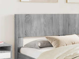 Bed Frame with Storage and Headboard Grey Sonoma 135 x 190 cm 3414224