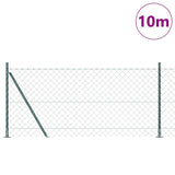 Welded Wire Fence with Concrete Base 10 x 0.8 m 3351236