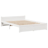 Bed Frame with Headboard without Mattress White 120x200 cm 3306761