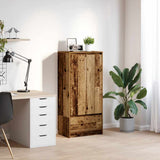 Cabinet with Drawer Old Wood 55.5x34x119.5 cm Engineered Wood 861650