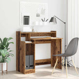 Desk with Shelf Old Wood 97 x 45 x 90 cm Engineered Wood 875240