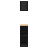 Garage Cabinets 2 pcs Black Engineered Wood 3328261