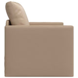 Floor Sofa Bed Cappuccino 74 x 77 x 81 cm Faux leather 4106634
