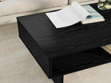 Coffee Table Black Oak 80 x 46 x 35 cm Engineered Wood 8000221