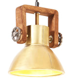 Industrial Hanging Lamp 25 W Brass Round 19 cm E27 320534