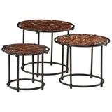 Nesting Tables 3 pcs Solid Wood Reclaimed 358932