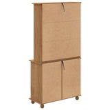 Hutch ASKIM Honey Wax 91 x 40 x 184 cm Solid Pine Wood 3334642