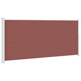 Patio Retractable Side Awning 220x500 cm Brown 313432