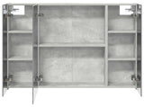 Bathroom Mirror Cabinet Concrete Grey 80 x 14.5 x 70 cm 889106