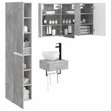 Bathroom Furniture Set 5 pcs Concrete Grey 3407258