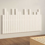Wall Headboard White 146.5x3x80 cm Solid Wood Pine 824794