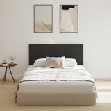 Bed Headboard Black Oak 160 x 1.5 x 80.5 cm Engineered Wood 862736