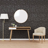 Wall Panels 24 pcs Black 50x50 cm XPS 6 m Amethyst 356947