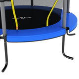 ZNTS Trampoline with Safety Net Round 140x160 cm Blue 92954