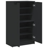 Shoe Cabinet Black 59x35x100 cm Engineered Wood 811440
