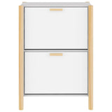Shoe Cabinet White 57.5x33x80 cm Engineered Wood 345684