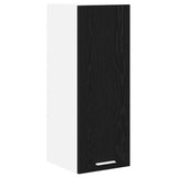 Hanging Cabinet Black Oak and White 30 x 31 x 80 cm 884244