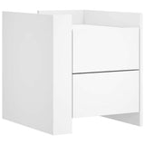 Bedside Cabinet White 45x50x50 cm Engineered Wood 848283