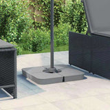 4 Piece Parasol Base Set for Cross Stand Parasol 100 kg PP 847447