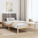 Bed Frame with Upholstered Headboard Brown 100 x 200 cm 878842