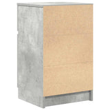 Bedside Cabinet Concrete Grey 39x35x65 cm Engineered Wood 861325